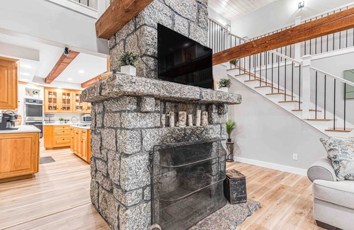 Lucerne-in-Maine House | Lakefront, newly rebuilt, dog-friendly home with private beach, dock & firepit