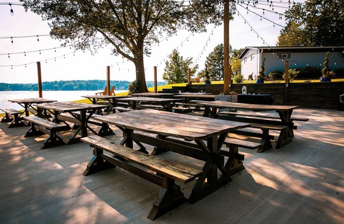 Steele Creek House | Lakefront Property Two Bedroom Cabin #35 at Long Cove Resort by Redawning