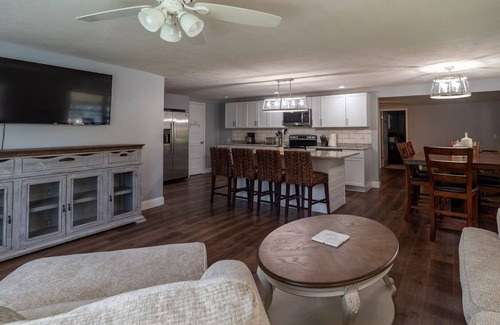 Wolf Creek House | Lakefront property with boat dock and boat rental available, Kayaks included