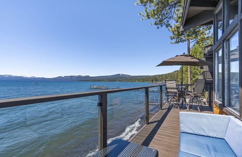 Dollar Point Condo | Lakefront Tahoe Condo with 180º Views | Sunny Deck | HOA Pool, Tennis Courts, 300' Pier