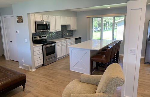 Nekoosa House | Lakefront Wisconsin home minutes from Sand Valley, w/pontoon boat rental option