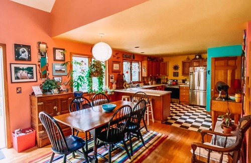 Kennebec House | Lakeside Home on Great Pond in Belgrade Lakes with hot tub, walk to village.