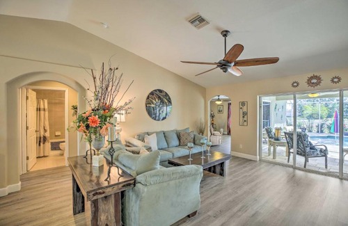 Trafalgar House | Lanai and Heated Pool Stunning Cape Coral Getaway