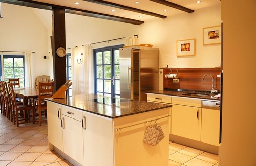 Neverow House | Landhaus Stettiner Haff, gorgeous large 5 * timbered house with sauna and fireplace