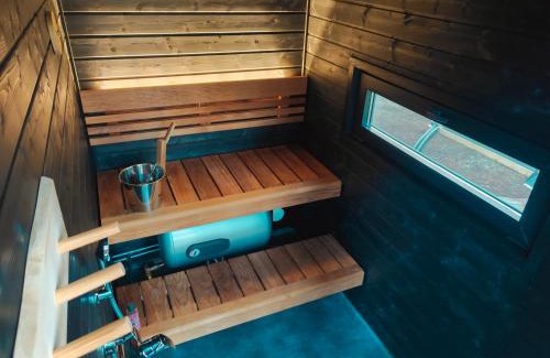 Kolari Ski Chalet | Lapland Riverside Cabin 7 PUOLUKKA, Ylläs, Tiny Home with Sauna, Fireplace, Terrace, BBQ, Wifi, Ski, Fishing, Pets OK
