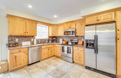 Pocono Lake House | Large Deck & Fire Pit: Secluded Pocono Lake Home