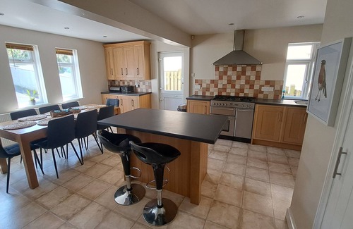 Bishops Tawton House | Large family home, stunning views and massive sunny terrace - close to beaches!