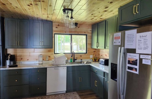 Mercer House | Large Lake house on major snowmobile trail