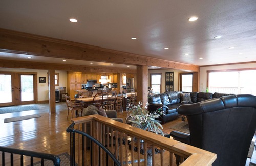 Boomer Cabin | Large LAKE Mountain Home with Private Dock on Kerr Scott Lake!