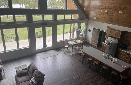 Afton House | Large Lakefront Home Grand Lake Monkey Island