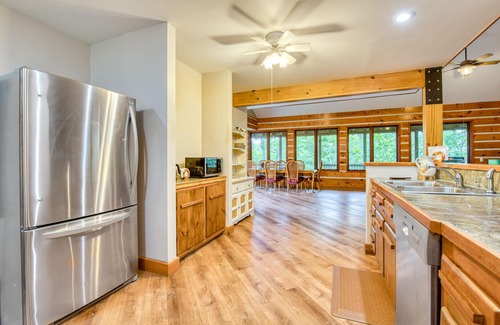 Sylva House | Large multi-level beauty with wrap-around deck, patio, AC, WiFi, wood fireplace