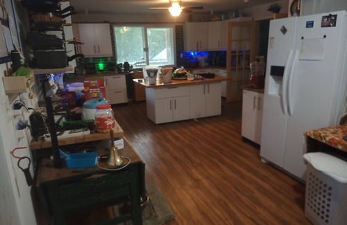Coupeville House | Large room with King bed in owners' house.