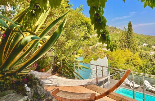 La Turbie Villa | Large Villa, 4 bedrooms, unique panoramic view of Monaco, gardens, swimming pool