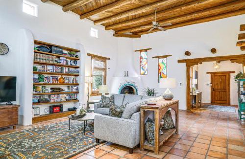 Mesilla Park House | Las Cruces Santa Fe-Style Adobe Home on 6 Acres!