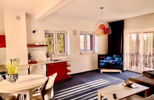 Slupsk Apartment | LAS SŁUPSKI PREMIUM BUSINESS APARTAMENT NR 7 Wifi Netflix Smart TV50 two bedrooms two extra large double beds up to 6 people full pleasure quality stay