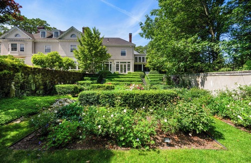 Dedham House | Lavish Boston Mansion: Pool, Gardens, Games, Pond!