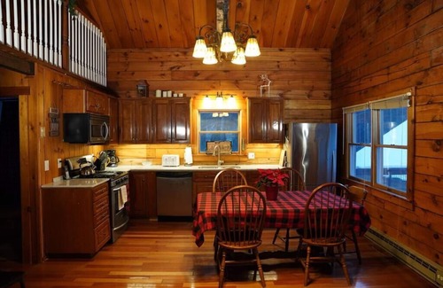 Bath House | Lazy Moose Log Cabin w/hot tub, fireplace & lake