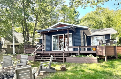 Northwoods Beach Cabin | LCO Lakefront Cabin, October available-Discounted for the Fall, Winter, & Spring
