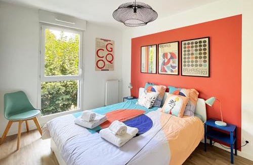 Vaires-sur-Marne Apartment | Le 24 Nautic, Appartement douillet Bassin olympique Disneyland & Paris avec parking
