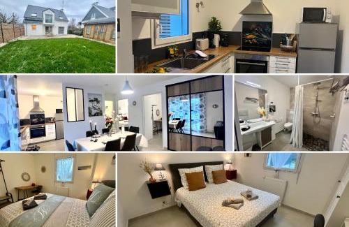 Kerherou Apartment | Le Belaven, Neuf, Cosy, Terrasse, jardin, Kerfany Plage, 1 à 6 pers
