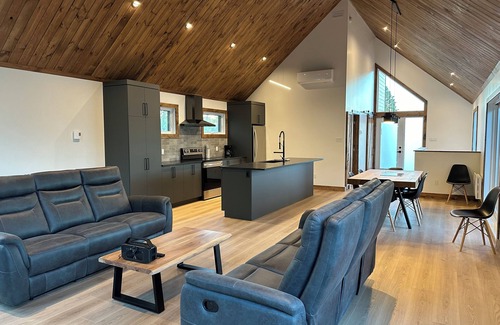 Saint Ferreol les Neiges House | Le chalet Polaire au Mont-Sainte-Anne, bikes, skis et pets frendly!