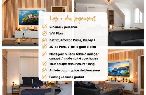 Boissy-Saint-Leger Apartment | Le CinéRêve l 20' Paris l Netflix l Fibre l Parking