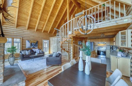 St-Adolphe-d'Howard House | Le Courchevel Luxe Chalet + Private Pool & Jacuzzi