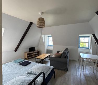Guerande Apartment | Le CulSalé joli studio au cœur des remparts avec vue imprenable sur les toits
