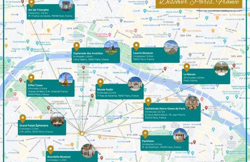 Quartier de l'Ecole-Militaire Apartment | Le Guersant - Cosy - 6 personnes - Tour Eiffel Invalides