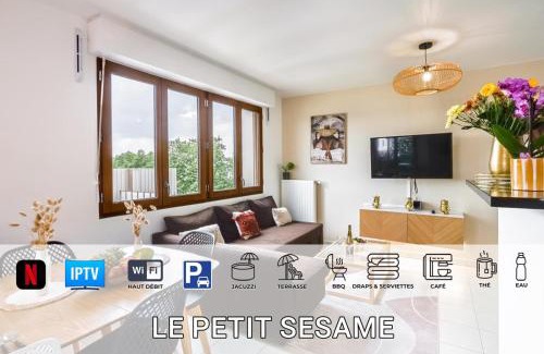 Saint-Denis Apartment | LE PETIT SÉSAME jacuzzi cosy Stade De France 6 personnes Wifi Terrasse Parking privé