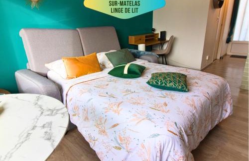 Bergerac Apartment | Le Pic'Vert - Ideal couples & professionals - FREE Parking - 400m Hospital - 15min Train station & HISTORIC Center - Air conditionner - Calm & Cosy