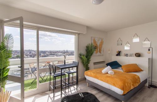 Bourg-l'Eveque Apartment | Le Studio de l'Ange - Vue imprenable