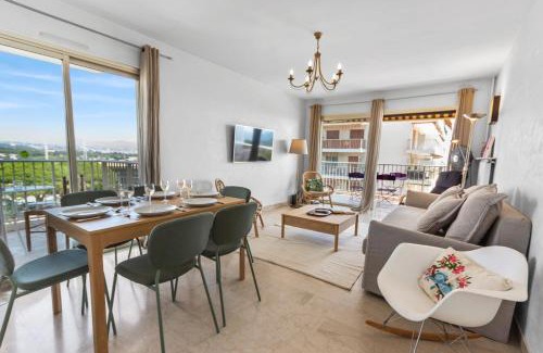 Plaine de la Brague Apartment | Le Thalassa - Spacious - Sea View - AC - Parking - Pool