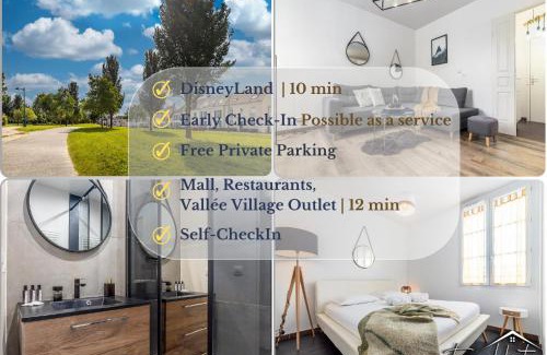 Bailly-Romainvilliers Apartment | LeBailly - Private Parking - Disney 10min - Early Checkin Possible