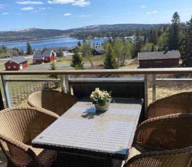 Sjusjoen Apartment | Leilighet med panoramautsikt Sjusjøen Innendørs parkering