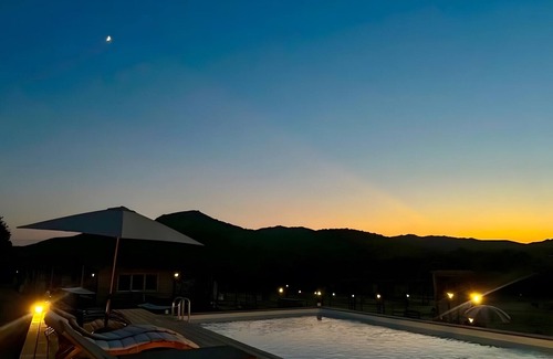 Occhiatana Ski Chalet | 'Les Chalets De Tesa' with Mountain View, Wi-Fi and Air Conditioning