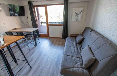 Saint-Jean-dʼAulps Apartment | Les Cimes, Chaleureux studio 4 pers, 50m du télécabine, vue dégagée sur les pistes, DRAPS NON COMPRIS