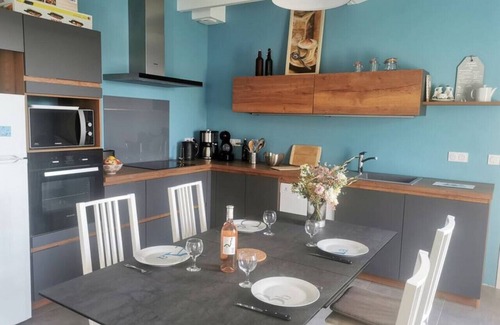 Plouezoch House | Les Hortensias - House with garden sea view Dourduff en mer