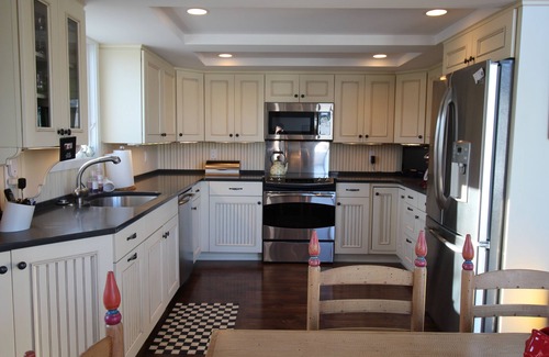 Westbrook Center House | Light filled Chalet Beach Home on Private Road to Association Beach