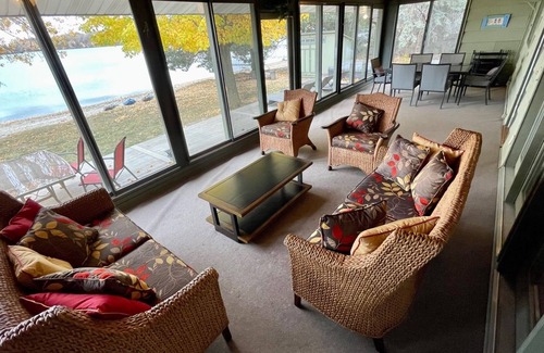 Webster House | Limited summer dates Lakefront sandy beach, sunroom, sauna, game room, kayaks!