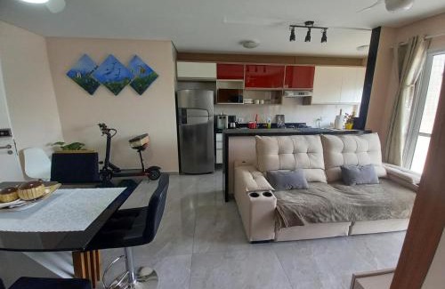 Vila Assuncao Apartment | linda vista mar,2 quartos,Ocian SP