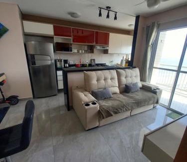 Vila Assuncao Apartment | linda vista mar,2 quartos,Ocian SP