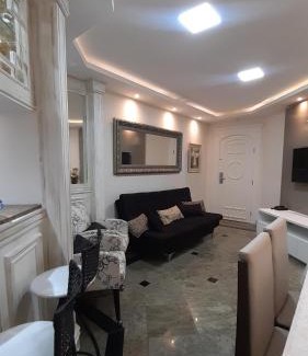 Gonzaga Apartment | Lindo Flat no Edifício Cosmopolitan, com GARAGEM e PISCINA