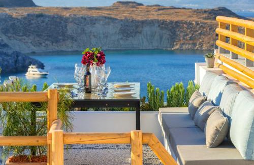 Lindos Villa | Lindos Shore Summer House with Jacuzzi and sea view !