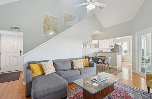Folly Beach Condo | Little Oak Love, Walk to Folly Beach, Beautiful Marsh Views, Balcony & Lanai
