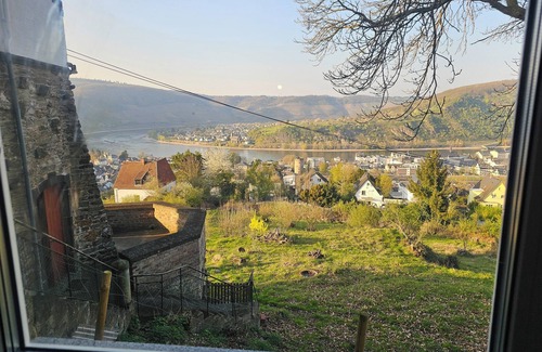 Boppard Apartment | Little Rhine View Château (Harry): with terrance, river view, mountain view.