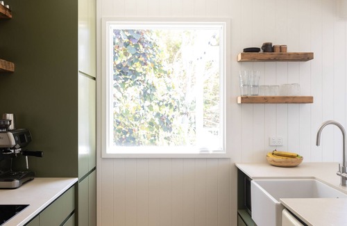 Boomerang Beach House | Little Umi beach house with views of Boomerang Beach. Pet friendly