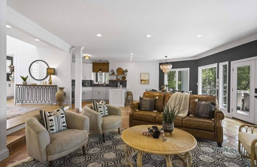 Mooresville Villa | Living the Dream: Luxurious Lakeside Home with New Private Pool and Poolhouse