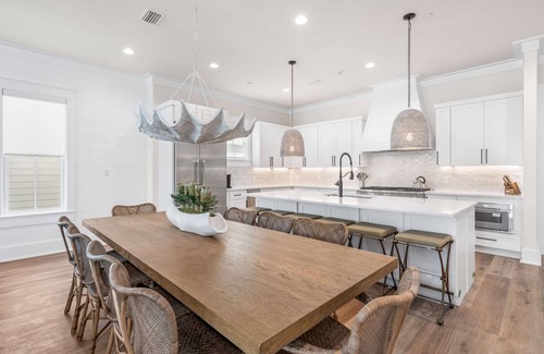 San Juan House | Loaded Designer Home with Gulf Views, One Minute to the Beach, Heated Private Po