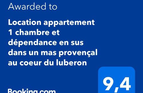 Cavaillon Apartment | Location appartement 1 chambre et dépendance en supplément voir infos importantes dans un mas provençal au coeur du luberon